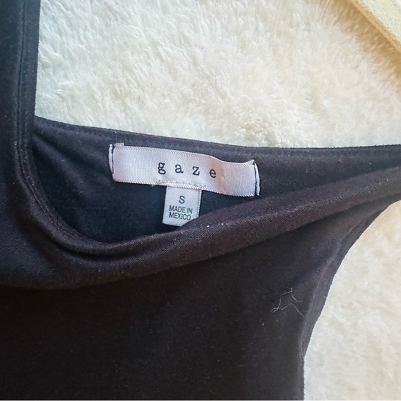 Gaze Black Sleeveless Women’s Bodysuit - Picture 2 of 4